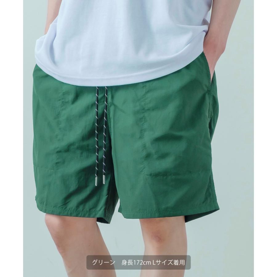 クール系 ハーフジップ タイダイ 半袖ショートパンツ 韓国 a1631 improves 製品染め ナイロン ショートパンツ メンズ レディース