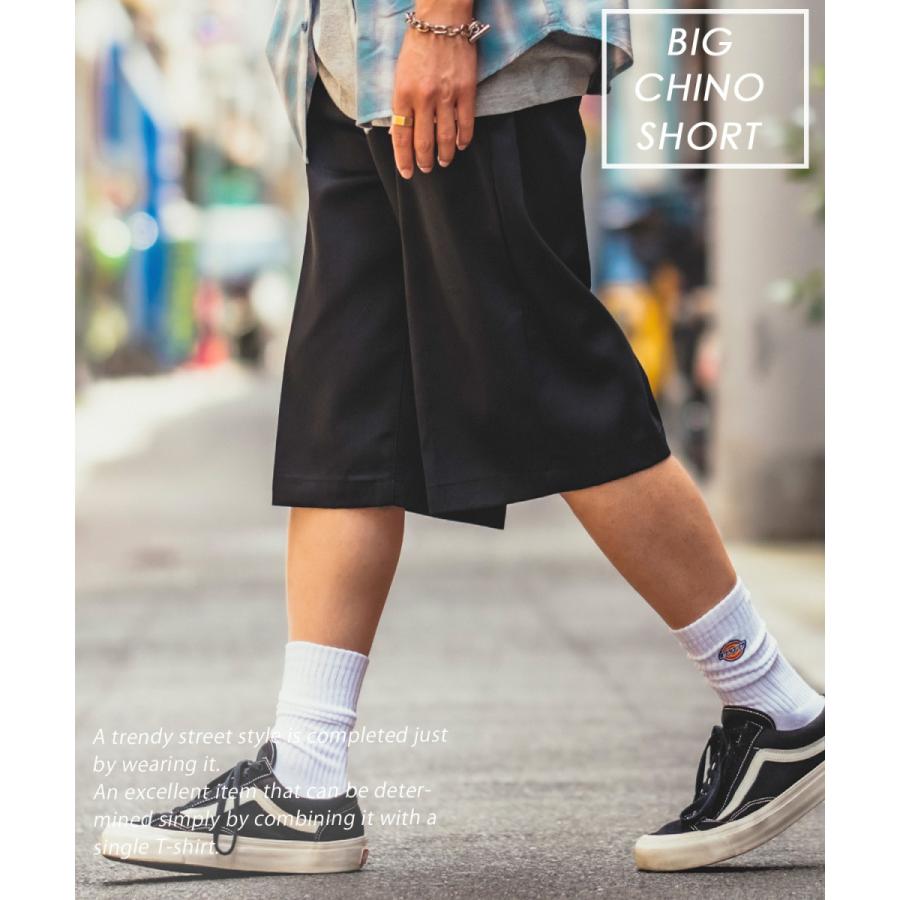 オーバーサイズ スケーター チノショーツ メンズ チノパン ショートパンツ ハーフパンツ スケーターパンツ ビッグサイズ ゆったり 韓国 ストリート 古着MIX | improves | 10