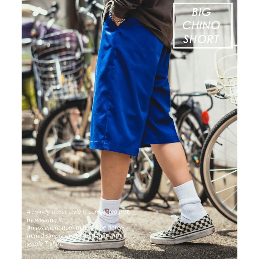 オーバーサイズ スケーター チノショーツ メンズ チノパン ショートパンツ ハーフパンツ スケーターパンツ ビッグサイズ ゆったり 韓国 ストリート 古着MIX | improves | 07