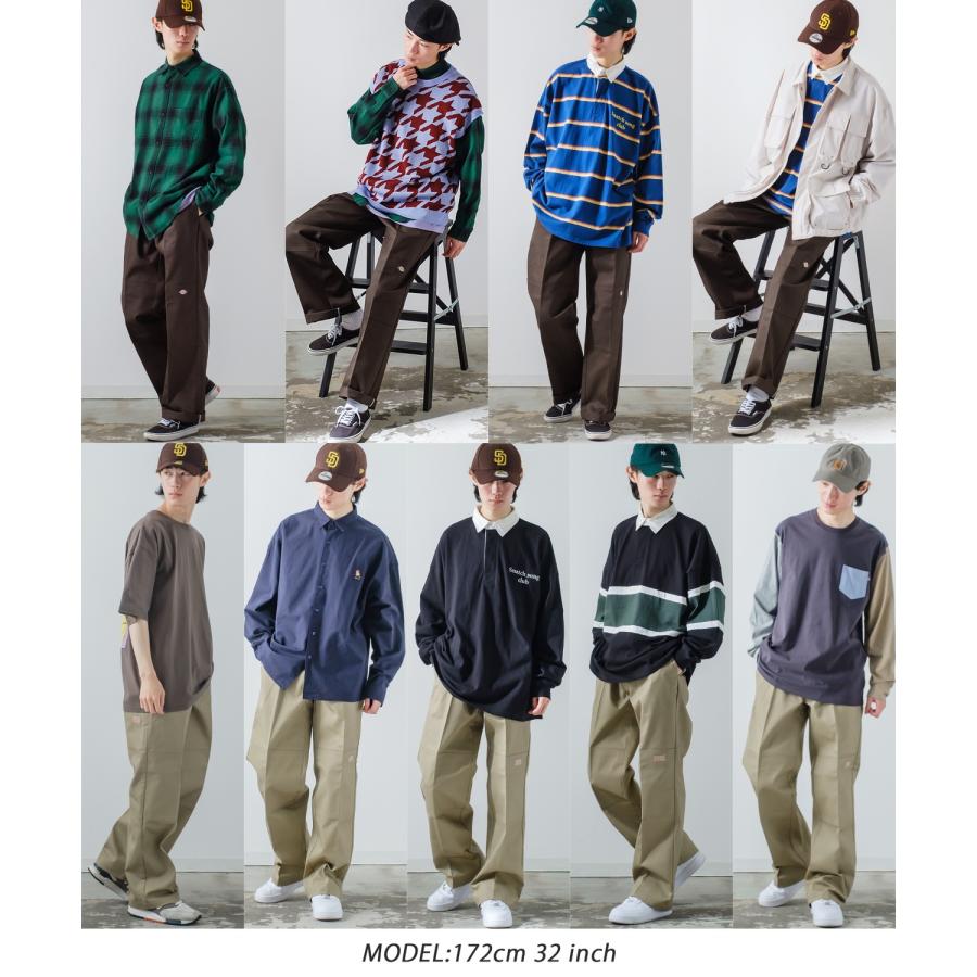 チノパン メンズ Dickies ディッキーズ  カラーパンツ ワイドパンツ カラーパンツ ダブルニー スケーターパンツ 大きいサイズ ゆったり 韓国ファッション | Dickies | 14