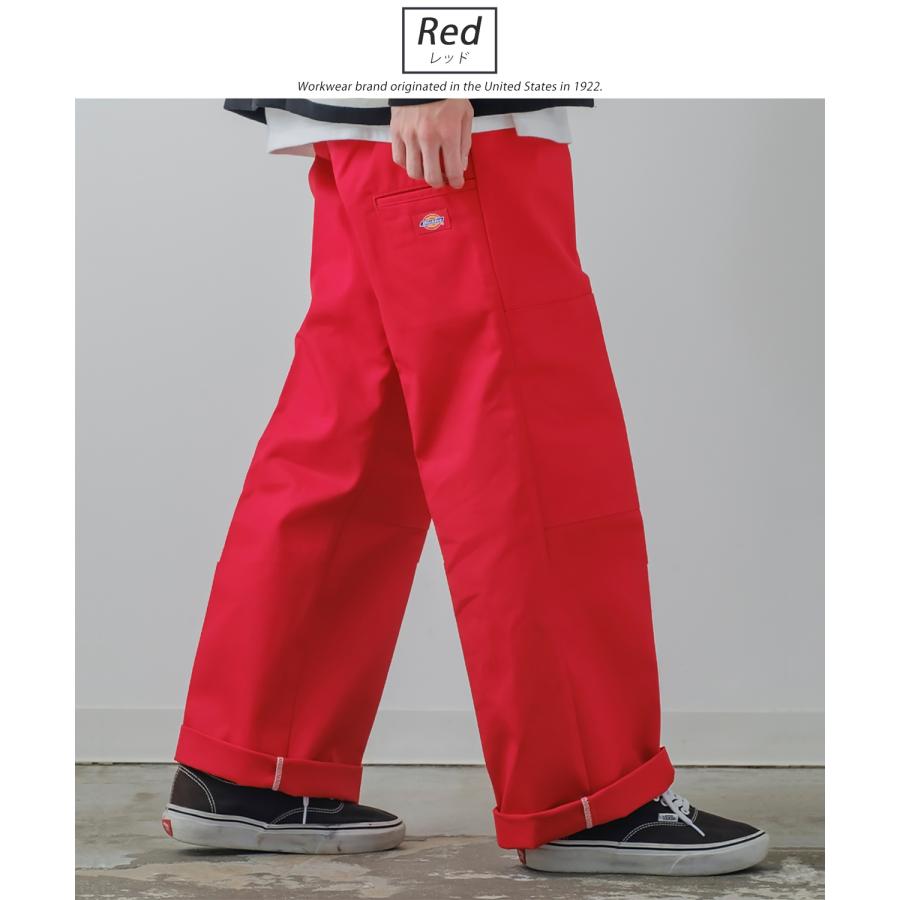 チノパン メンズ Dickies ディッキーズ  カラーパンツ ワイドパンツ カラーパンツ ダブルニー スケーターパンツ 大きいサイズ ゆったり 韓国ファッション | Dickies | 04