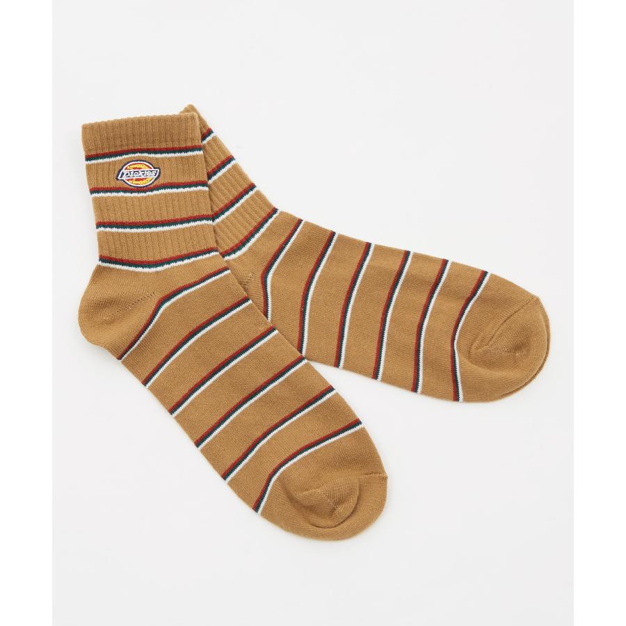 ソックス メンズ Dickies/ディッキーズ 3足セット マルチボーダー ラインソックス ショートソックス スニーカーソックス ワンポイント 靴下 くつした ブランド | Dickies | 03