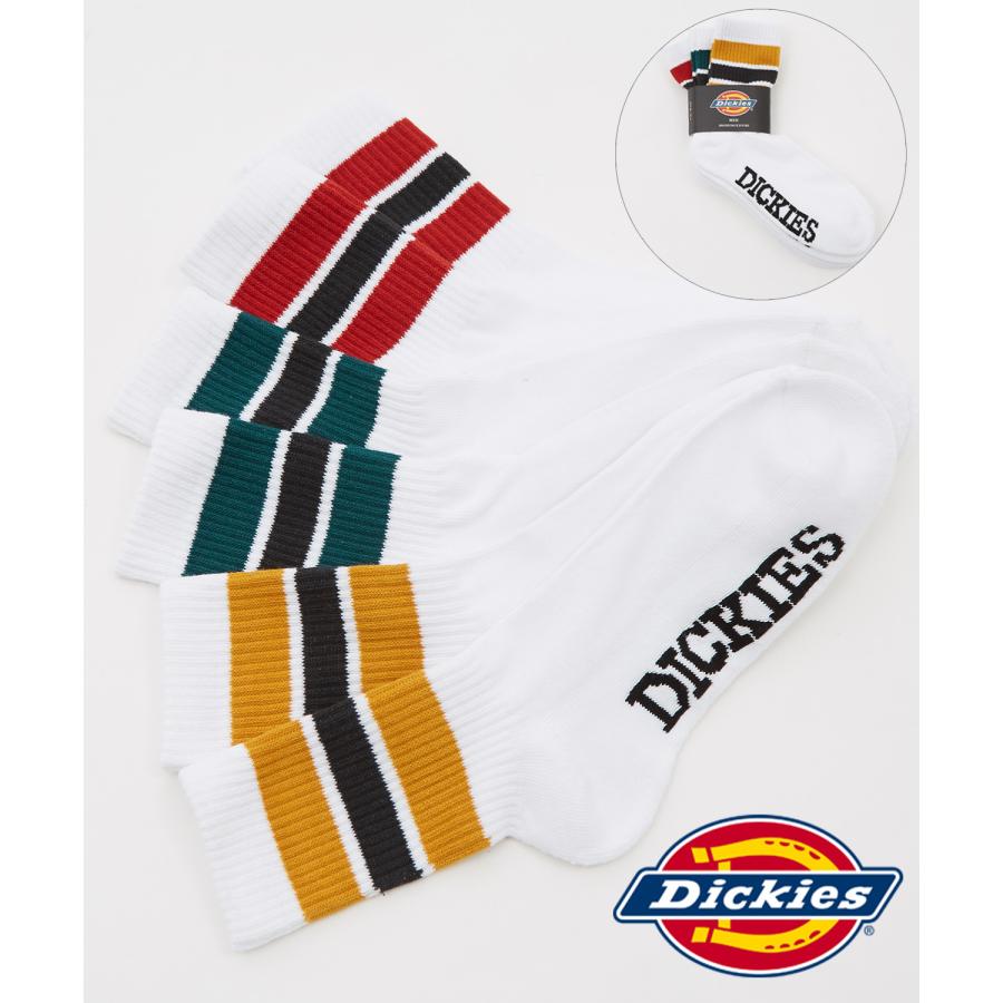 ソックス メンズ Dickies/ディッキーズ 3足セット パイル ラインソックス ショートソックス スニーカーソックス 靴下 くつした ブランド | Dickies