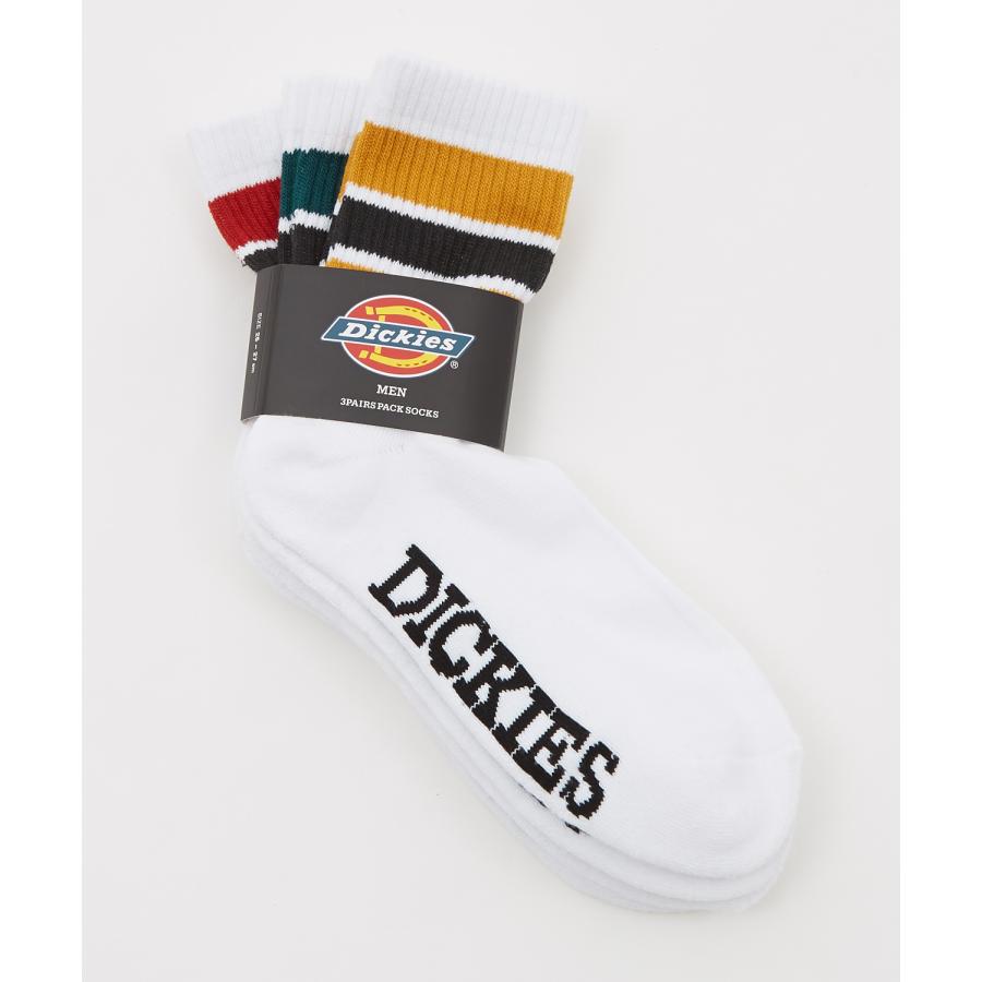ソックス メンズ Dickies/ディッキーズ 3足セット パイル ラインソックス ショートソックス スニーカーソックス 靴下 くつした ブランド | Dickies | 01