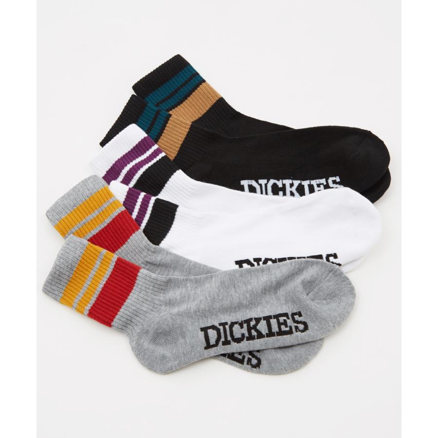 ソックス メンズ Dickies/ディッキーズ 3足セット パイル ラインソックス ショートソックス スニーカーソックス ワンポイント 靴下 くつした ブランド | Dickies | 01