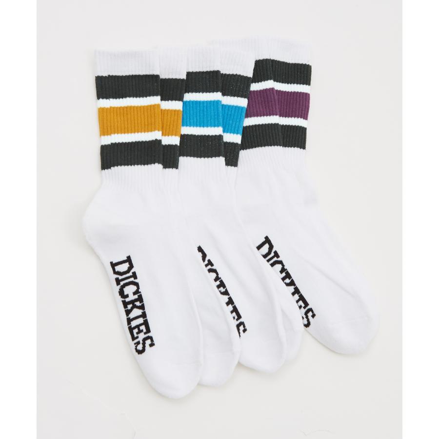 ソックス メンズ Dickies/ディッキーズ 3足セット パイル ラインソックス ショートソックス スニーカーソックス 靴下 くつした ブランド | Dickies | 01