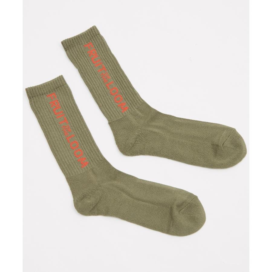 ソックス メンズ FRUIT OF THE LOOM/フルーツオブザルーム 3足セット ブランドロゴ ソックス バイカラー ミドルソックス スニーカーソックス 靴下 くつした | Dickies | 04