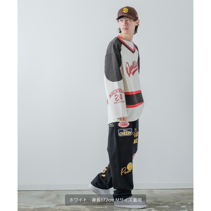 MARF 防水オーバーサイズウェア Vネック　ホッケーシャツ Amazon | [ワンフォークロージング] オーバーサイズ tシャツ