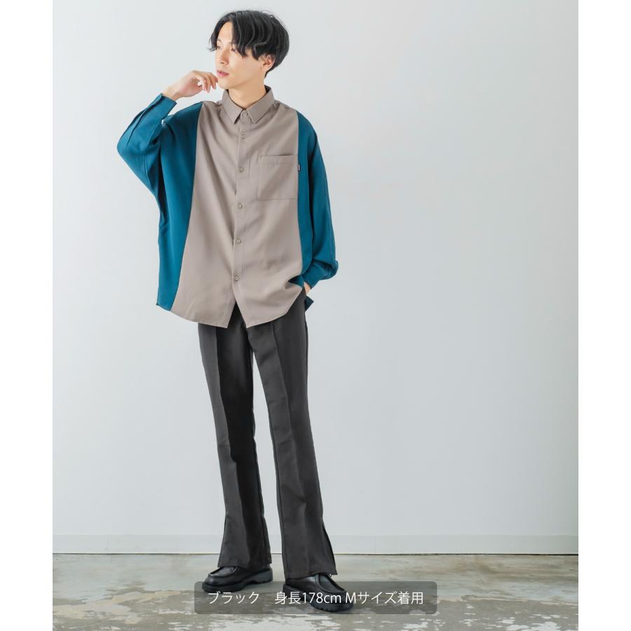 【サイズ1】　GOAT ESSENCE サイドスリットスラックス SIDE SLIT WIDE PANTS – GOAT ESSENCE