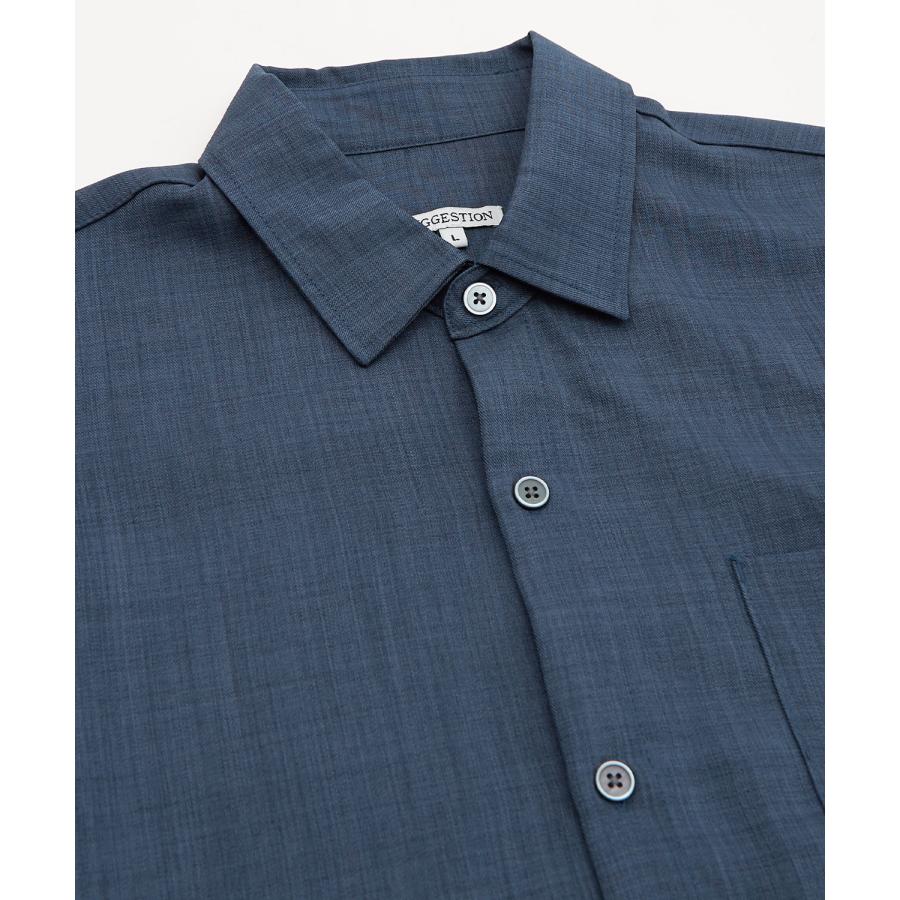 長袖シャツ メンズ カジュアルシャツ シンプルシャツ レギュラーカラー オーバーサイズ 大きめ きれいめカジュアル モード ストリート 韓国ファッション | improves | 17