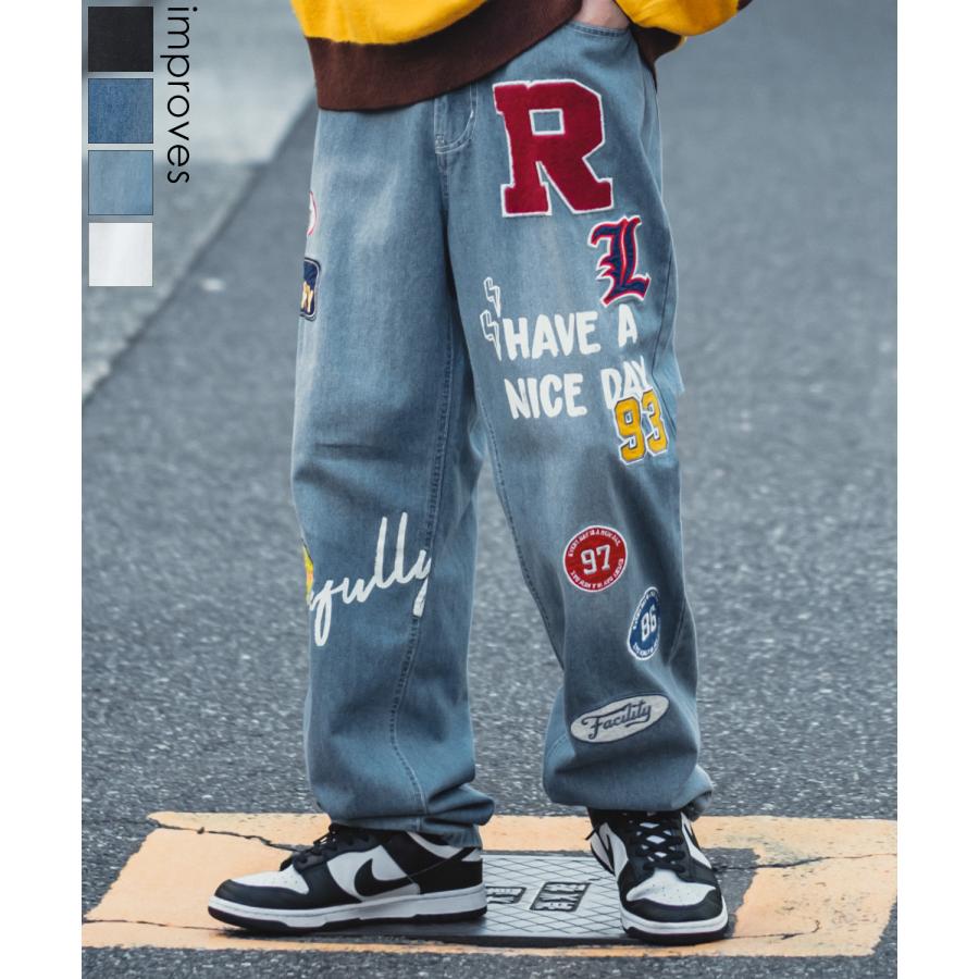 improves（インプローブス） デニムパンツ メンズ サガラ ワッペン