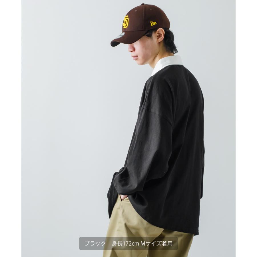 ポロシャツ メンズ ヘビーウエイト ラガーシャツ 長袖 刺しゅう ロゴ ワンポイント オーバーサイズ 大きいサイズ ゆったり ゲームシャツ アメカジ | improves | 16