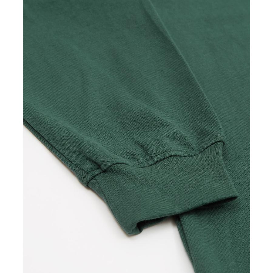 ポロシャツ メンズ ヘビーウエイト ラガーシャツ 長袖 刺しゅう ロゴ ワンポイント オーバーサイズ 大きいサイズ ゆったり ゲームシャツ アメカジ | improves | 21