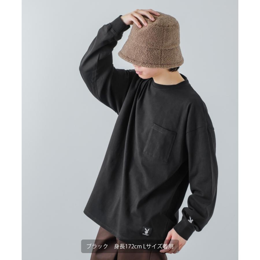 PLAYBOY プレイボーイ ロングTシャツ PLAYBOY（プレイボーイ） ロンT 長袖Tシャツ メンズ ワンポイント