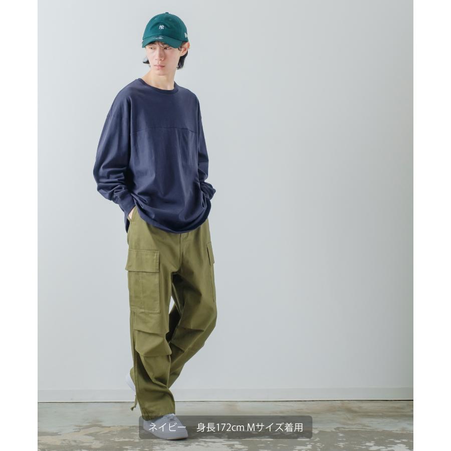 長袖Tシャツ メンズ USコットン 無地 ロンT フットボールTシャツ カットソー ポケT オーバーサイズ 大きめ シンプル カジュアル アメカジ ストリート | improves | 14