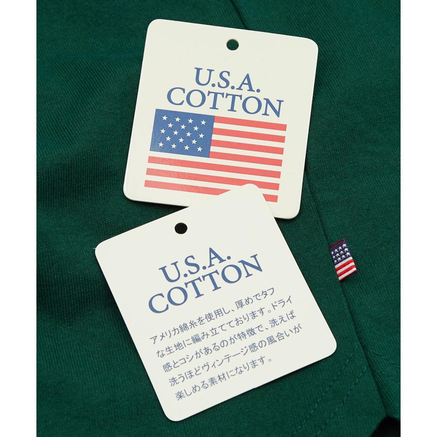 長袖Tシャツ メンズ USコットン 無地 ロンT フットボールTシャツ カットソー ポケT オーバーサイズ 大きめ シンプル カジュアル アメカジ ストリート | improves | 18
