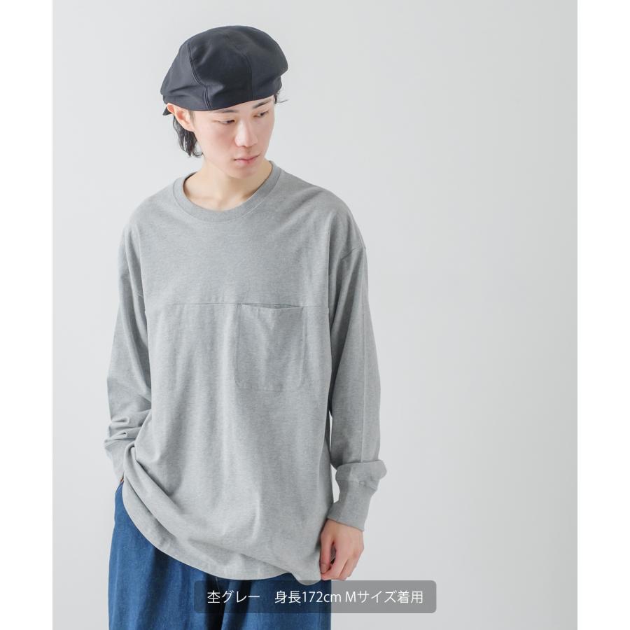 長袖Tシャツ メンズ USコットン 無地 ロンT フットボールTシャツ カットソー ポケT オーバーサイズ 大きめ シンプル カジュアル アメカジ ストリート | improves | 02