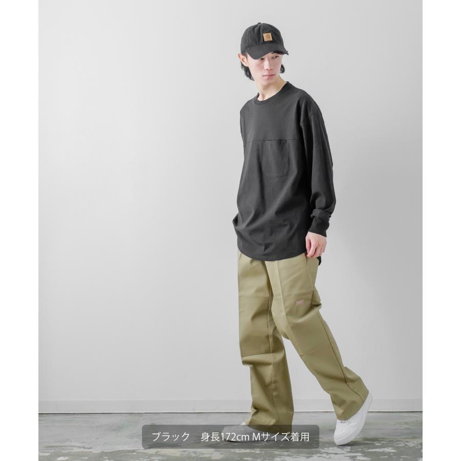 長袖Tシャツ メンズ USコットン 無地 ロンT フットボールTシャツ カットソー ポケT オーバーサイズ 大きめ シンプル カジュアル アメカジ ストリート | improves | 08