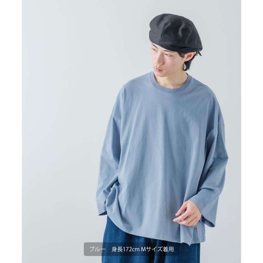 長袖Tシャツ メンズ USコットン 無地 ロンT ドロップショルダー ビッグTシャツ カットソー オーバーサイズ 大きめ シンプル カジュアル アメカジ ストリート | improves | 16