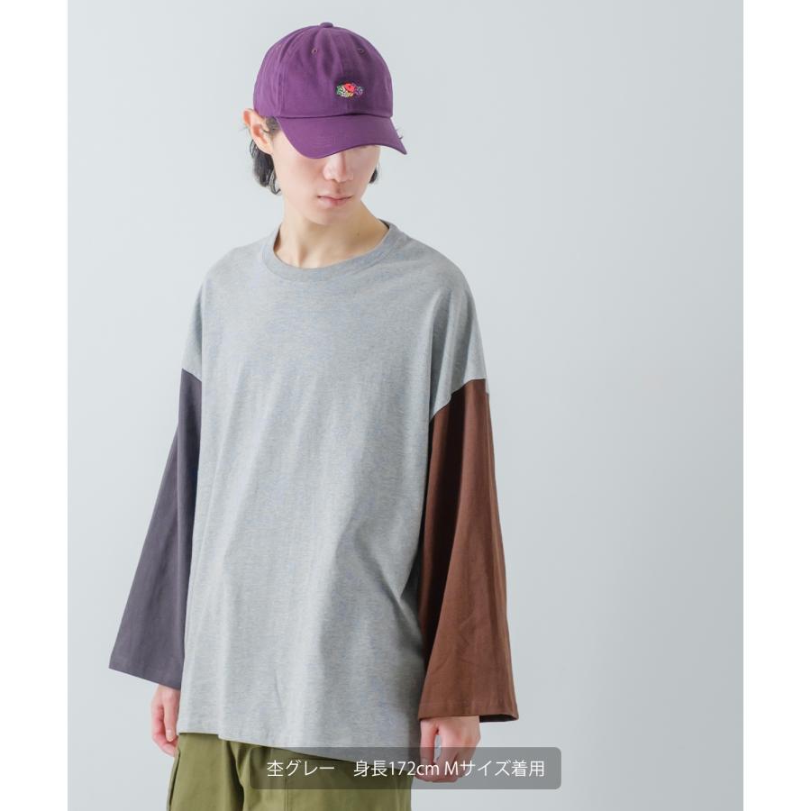 長袖Tシャツ メンズ USコットン 無地 ロンT クレイジー袖 ビッグTシャツ カットソー オーバーサイズ 大きめ シンプル カジュアル アメカジ ストリート | improves | 16