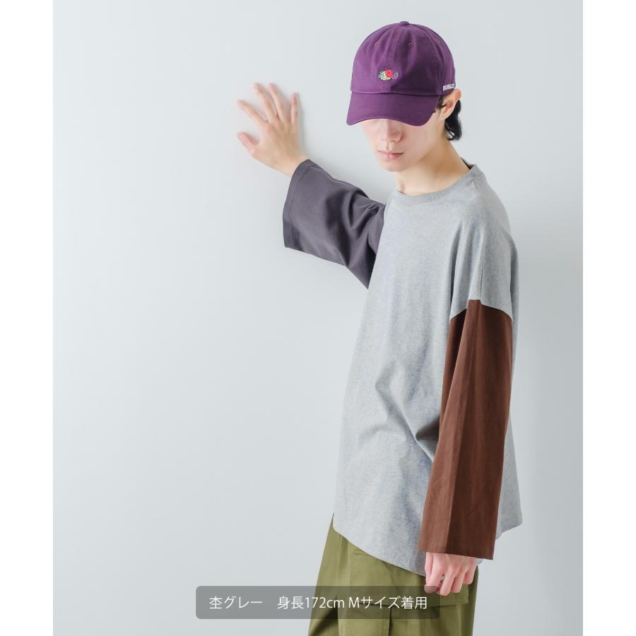 長袖Tシャツ メンズ USコットン 無地 ロンT クレイジー袖 ビッグTシャツ カットソー オーバーサイズ 大きめ シンプル カジュアル アメカジ ストリート | improves | 17