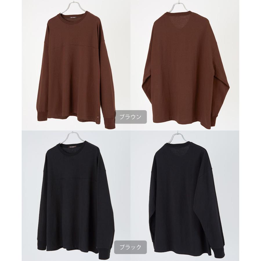 長袖Tシャツ メンズ USコットン 無地 ロンT フットボールTシャツ カットソー ポケT オーバーサイズ 大きめ シンプル カジュアル アメカジ ストリート | improves | 27