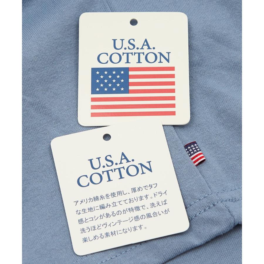 長袖Tシャツ メンズ USコットン 無地 ロンT フットボールTシャツ カットソー ポケT オーバーサイズ 大きめ シンプル カジュアル アメカジ ストリート | improves | 28