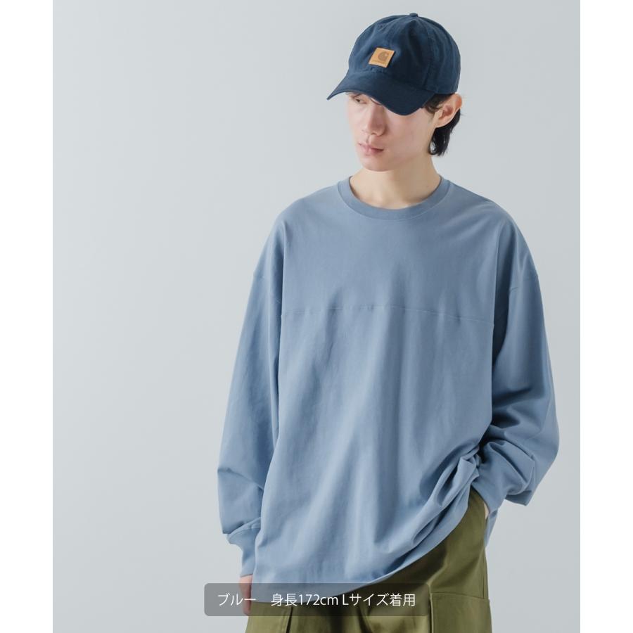 長袖Tシャツ メンズ USコットン 無地 ロンT フットボールTシャツ カットソー ポケT オーバーサイズ 大きめ シンプル カジュアル アメカジ ストリート | improves | 11