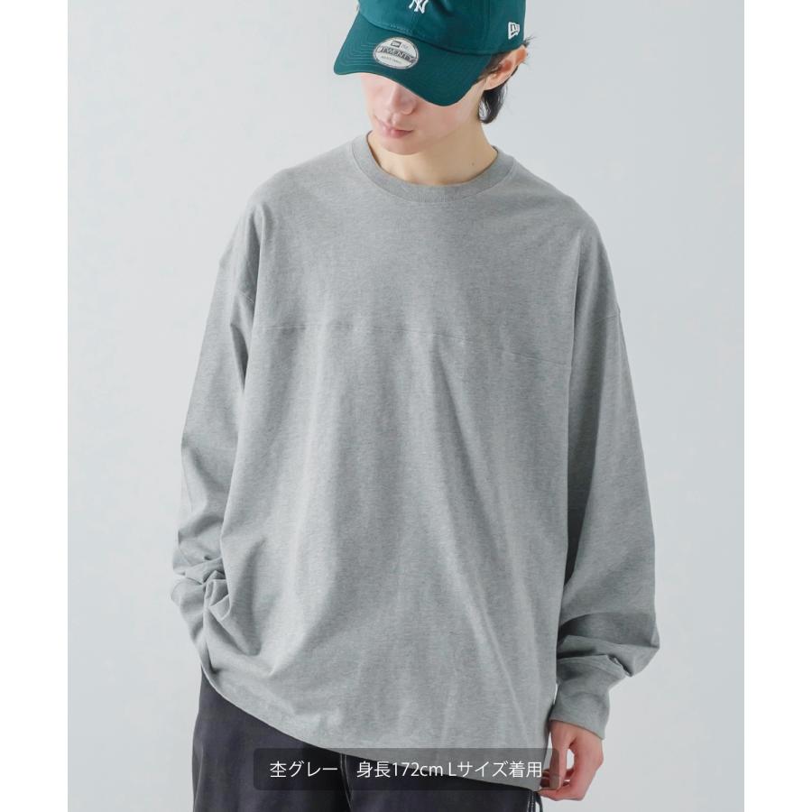 長袖Tシャツ メンズ USコットン 無地 ロンT フットボールTシャツ カットソー ポケT オーバーサイズ 大きめ シンプル カジュアル アメカジ ストリート | improves | 15