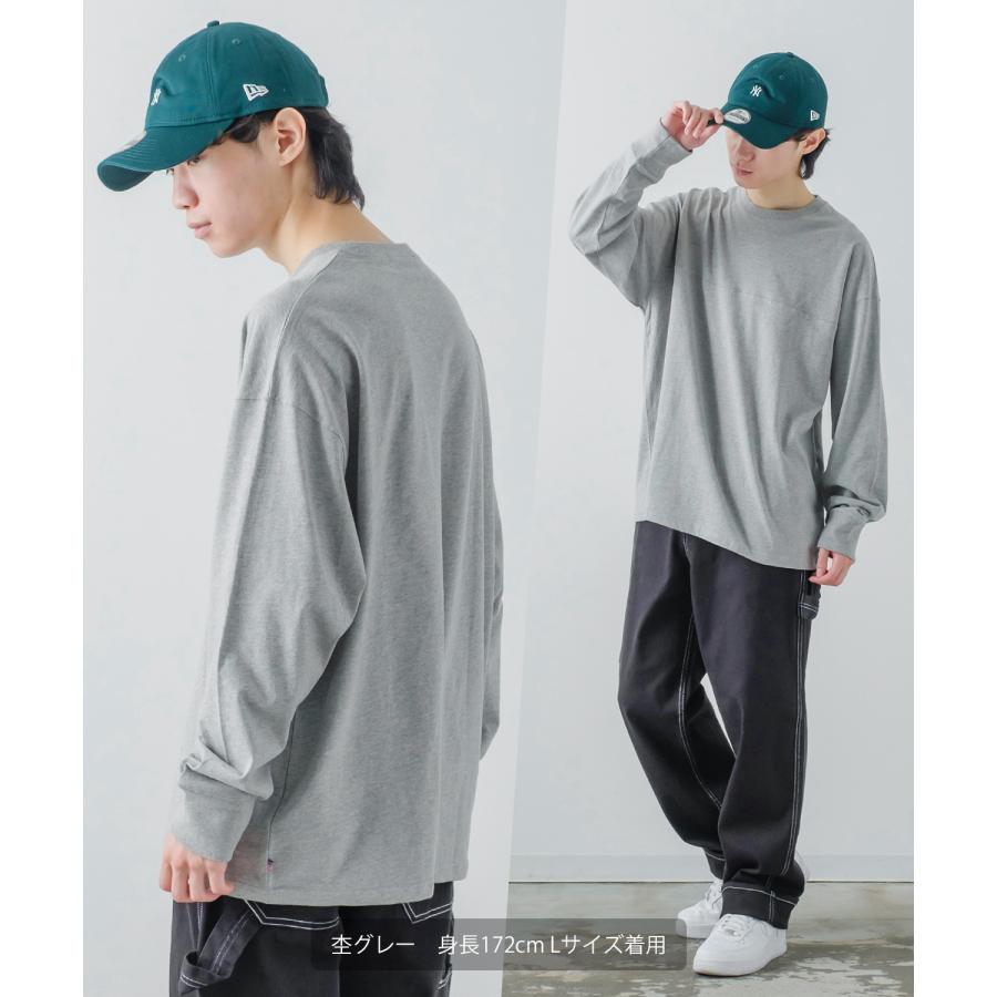 長袖Tシャツ メンズ USコットン 無地 ロンT フットボールTシャツ カットソー ポケT オーバーサイズ 大きめ シンプル カジュアル アメカジ ストリート | improves | 16