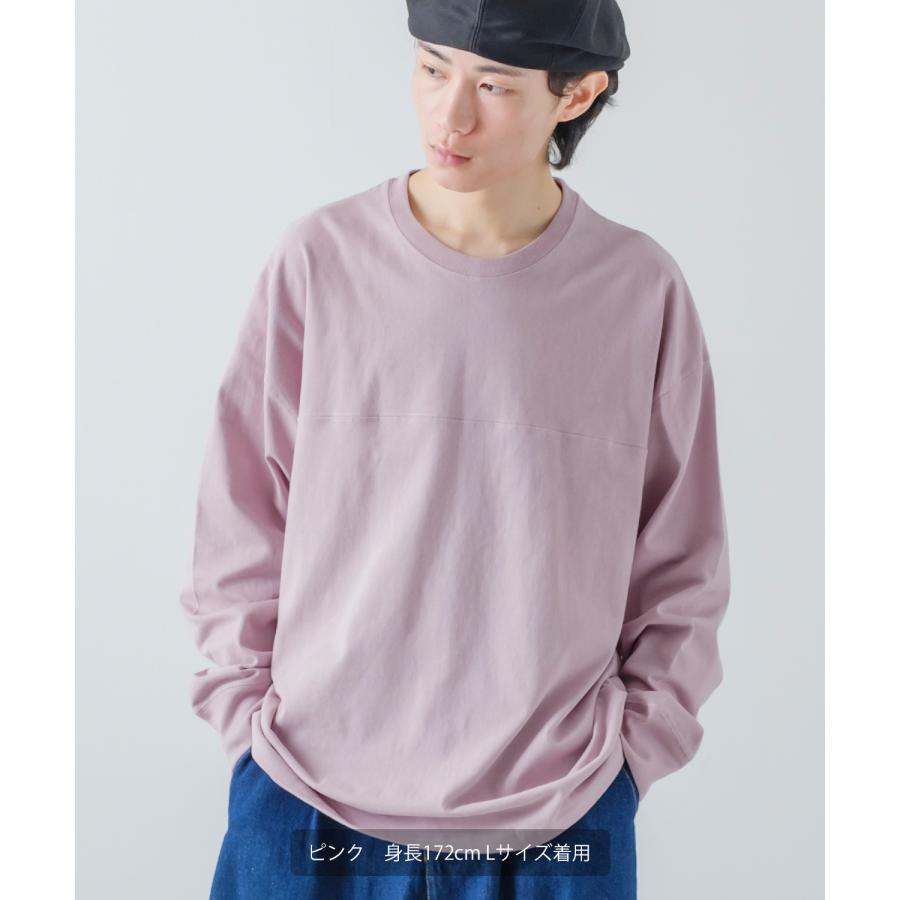 長袖Tシャツ メンズ USコットン 無地 ロンT フットボールTシャツ カットソー ポケT オーバーサイズ 大きめ シンプル カジュアル アメカジ ストリート | improves | 19