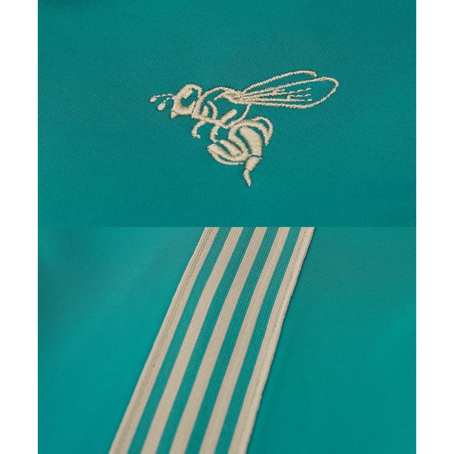 ジャージパンツ メンズ サイドライン 刺しゅう イージーパンツ ピンタック ゴムウエスト ストリート セミワイド ラインパンツ 古着MIX ストリート 韓国 | improves | 23