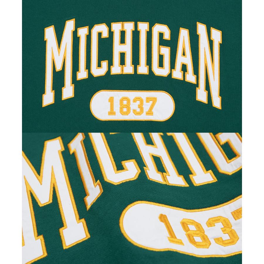 パーカー メンズ スウェット カレッジ ロゴ 刺しゅう 裏毛 トレーナー スエット ビッグシルエット オーバーサイズ 古着MIX スポーティー ストリート | improves | 20