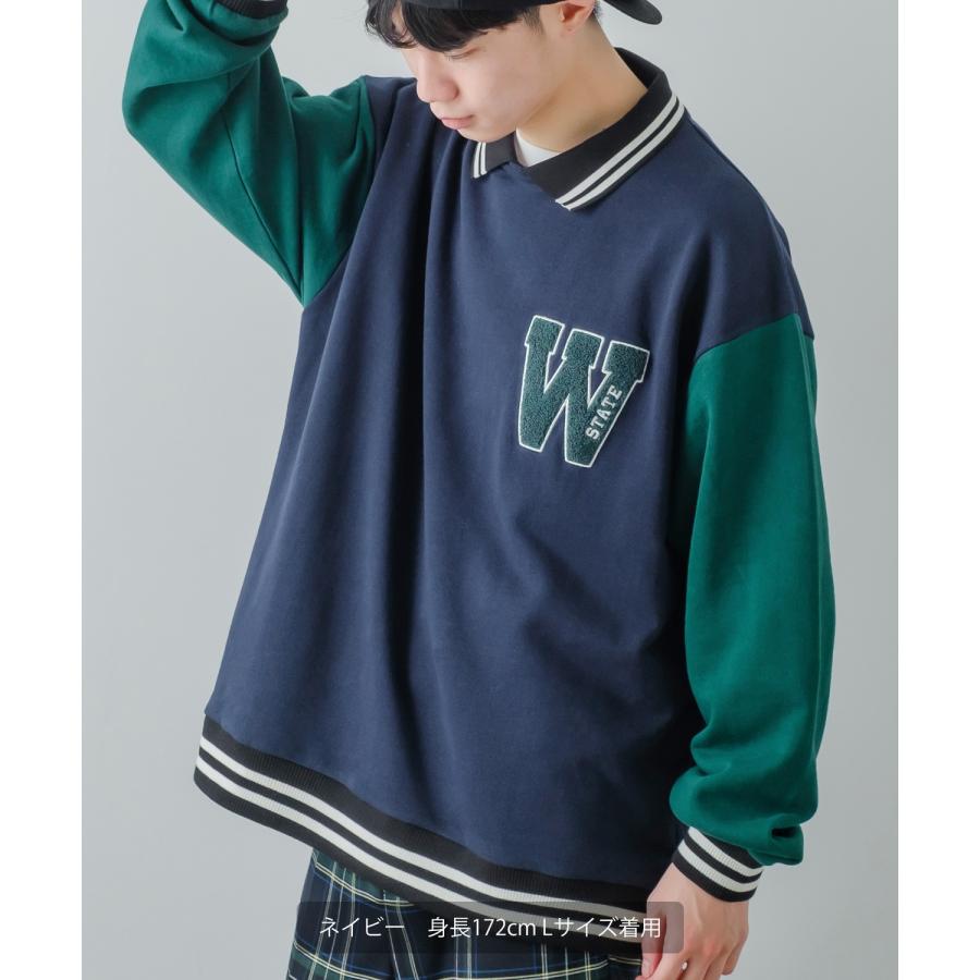 improves トレーナー メンズ スウェット 襟付き リブライン