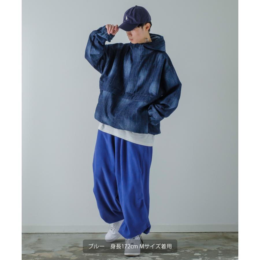 リブパンツ メンズ マイクロフリース バルーンシルエット イージーパンツ ボトムス オーバーサイズ ゆったり 大きいサイズ ストリート 韓国 | improves | 13