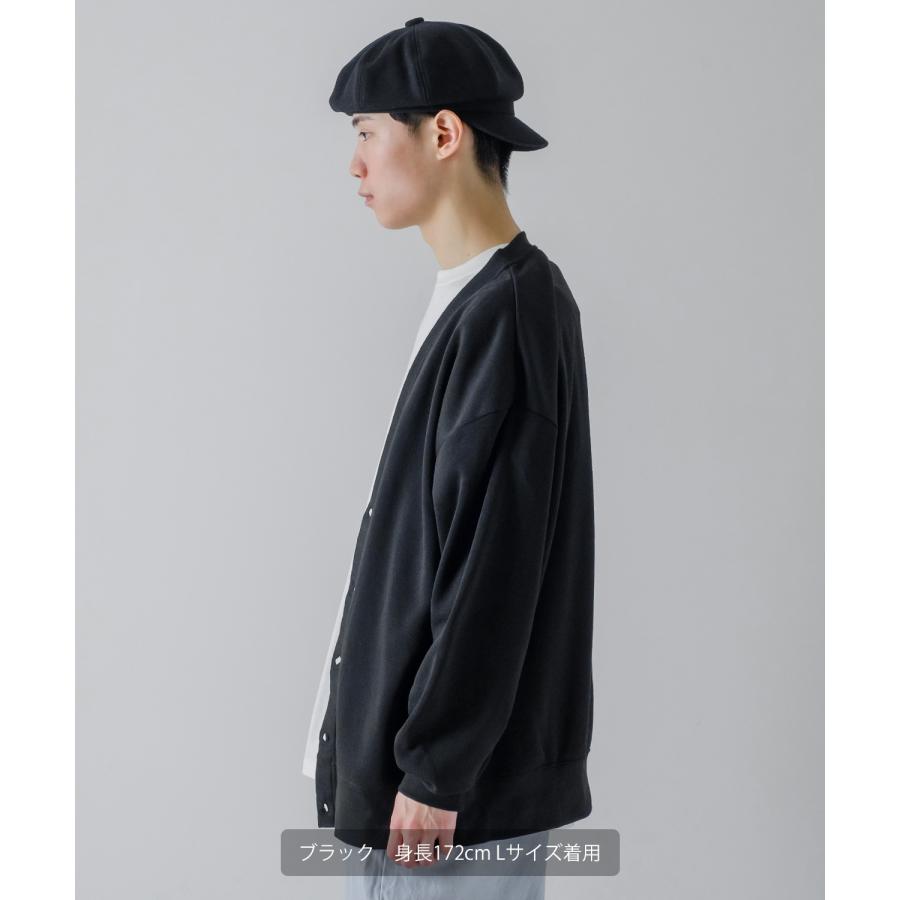 カーディガン メンズ 裏起毛 フリース スウェット スエット Vネック オーバーサイズ 古着MIX シンプル 大人 カジュアル  ベーシック ナチュラル | improves | 14