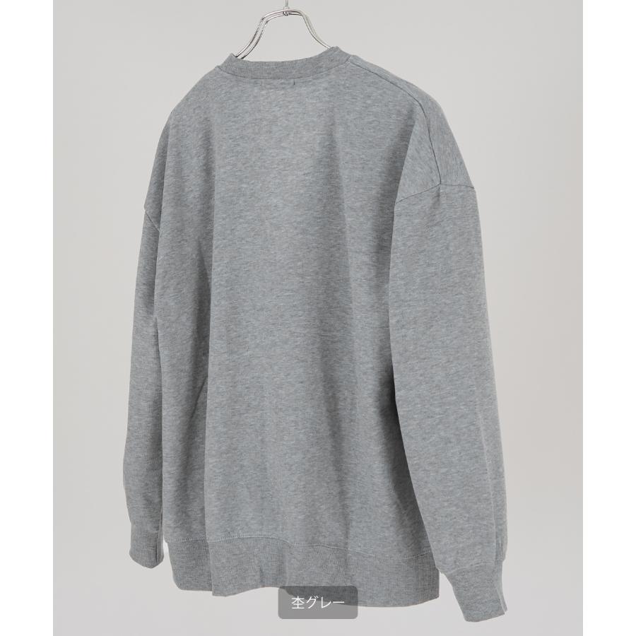 カーディガン メンズ 裏起毛 フリース スウェット スエット Vネック オーバーサイズ 古着MIX シンプル 大人 カジュアル  ベーシック ナチュラル | improves | 02