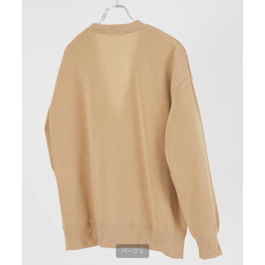 カーディガン メンズ 裏起毛 フリース スウェット スエット Vネック オーバーサイズ 古着MIX シンプル 大人 カジュアル  ベーシック ナチュラル | improves | 04