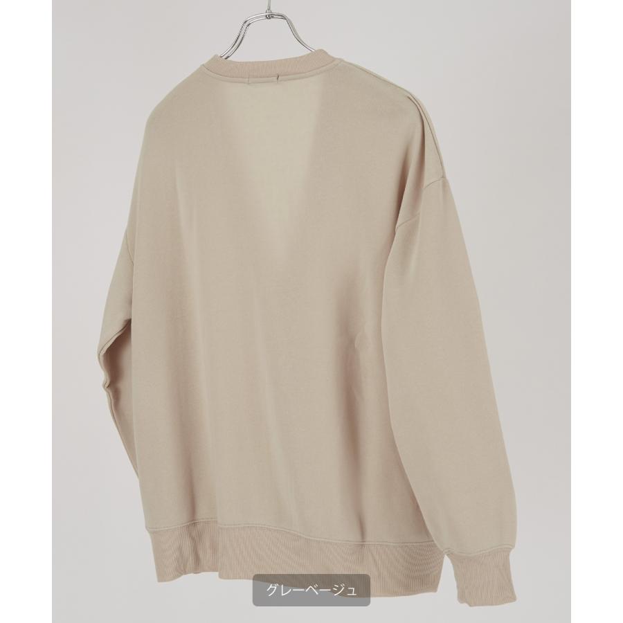 カーディガン メンズ 裏起毛 フリース スウェット スエット Vネック オーバーサイズ 古着MIX シンプル 大人 カジュアル  ベーシック ナチュラル | improves | 08