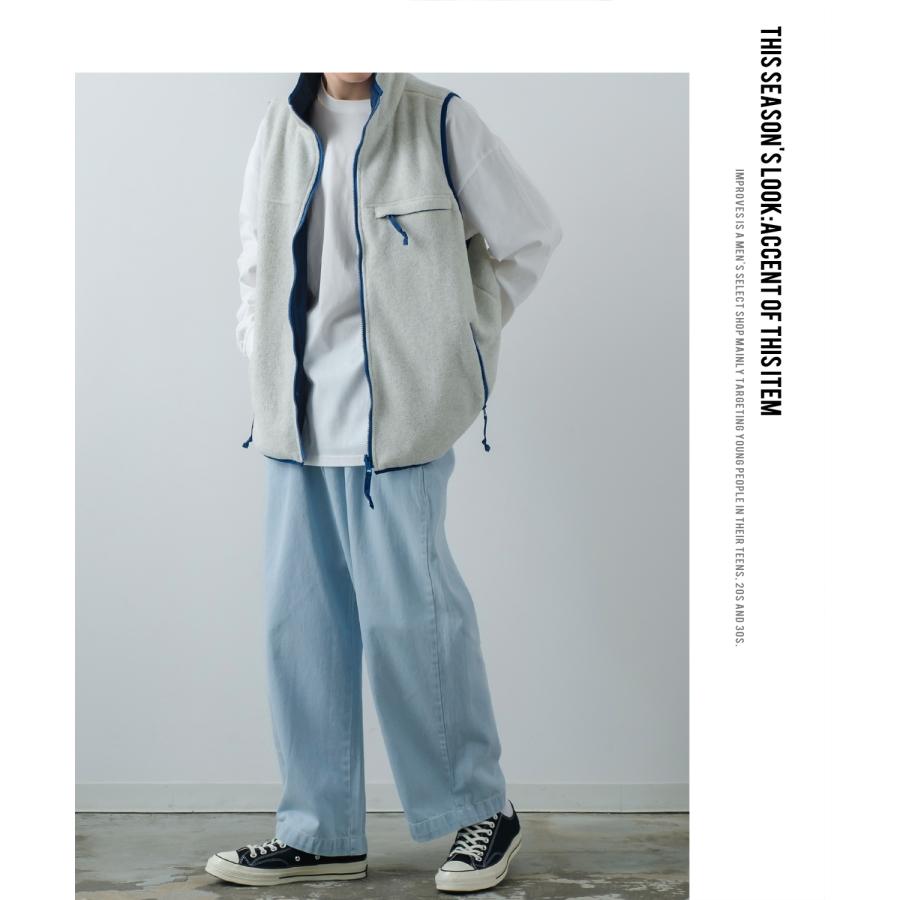 ベスト メンズ マイクロ フリース リバーシブルベスト 幾何学模様 オーバーサイズ ゆったり 大きいサイズ アメカジ ストリート古着MIX スケーター アウトドア | improves | 08