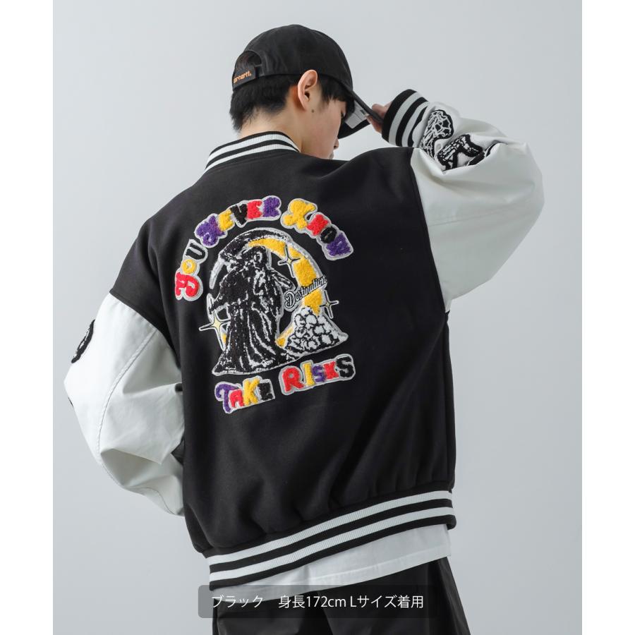 最終お値下げ ゲンザイ genzaiサガラスタジアムジャンパー 最終お値下げ ゲンザイ genzaiサガラスタジアムジャンパー