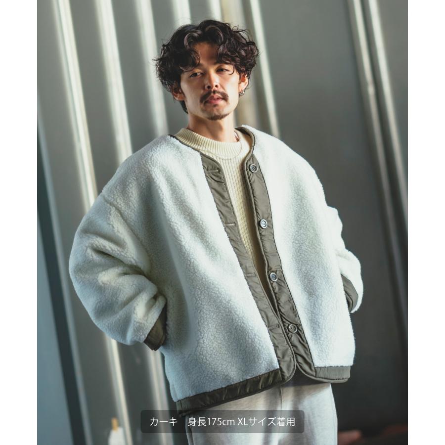 improves（インプローブス） キルティングジャケット メンズ ボア