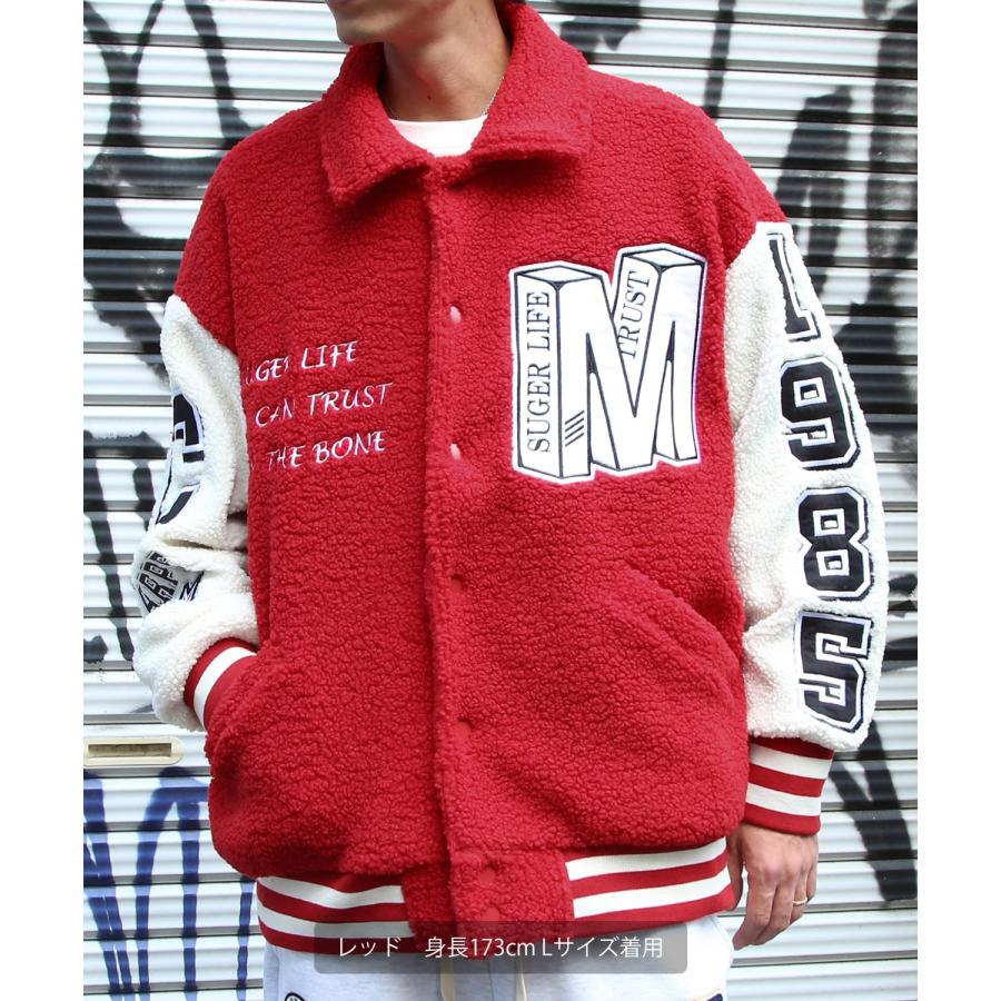 improves（インプローブス） ボアジャケット メンズ ロゴ 刺しゅう