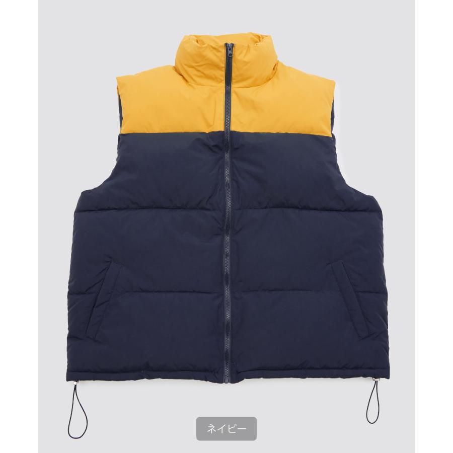 improves（インプローブス） ダウンベスト メンズ ワッペン 切替え