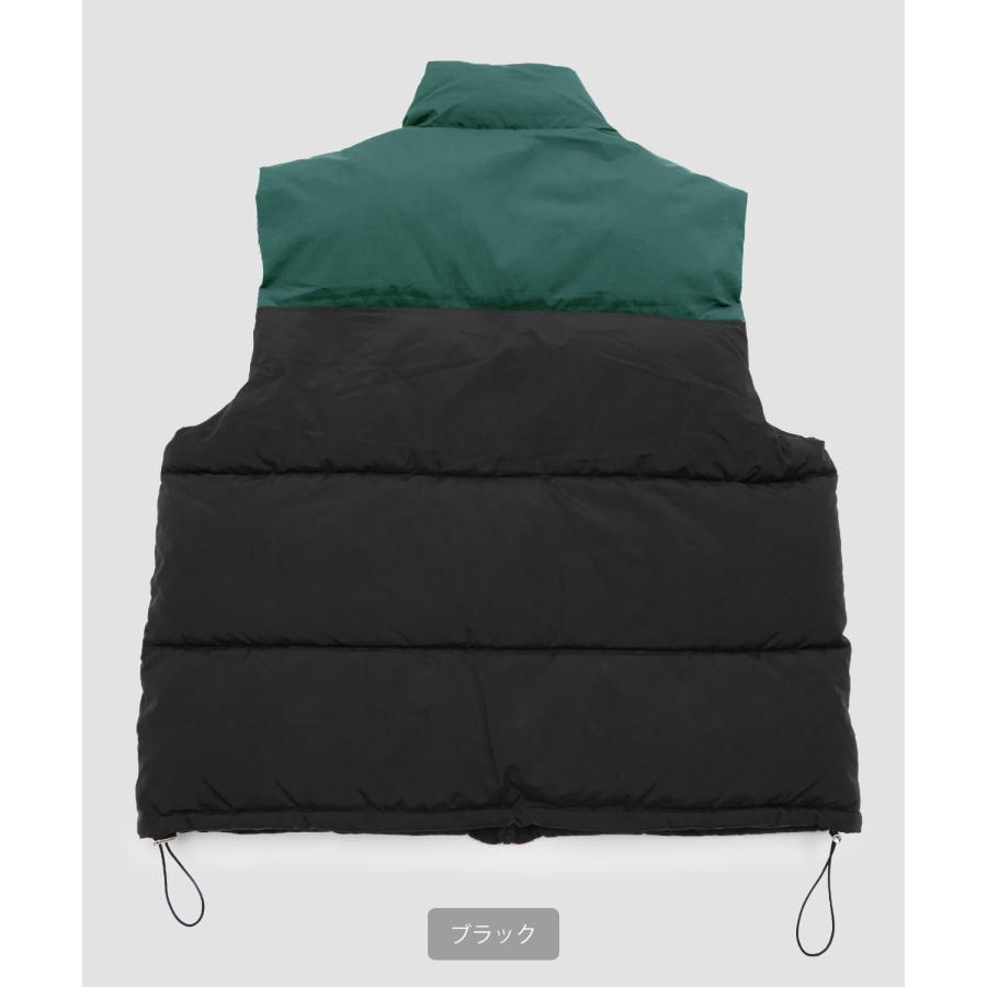 improves（インプローブス） ダウンベスト メンズ ワッペン 切替え