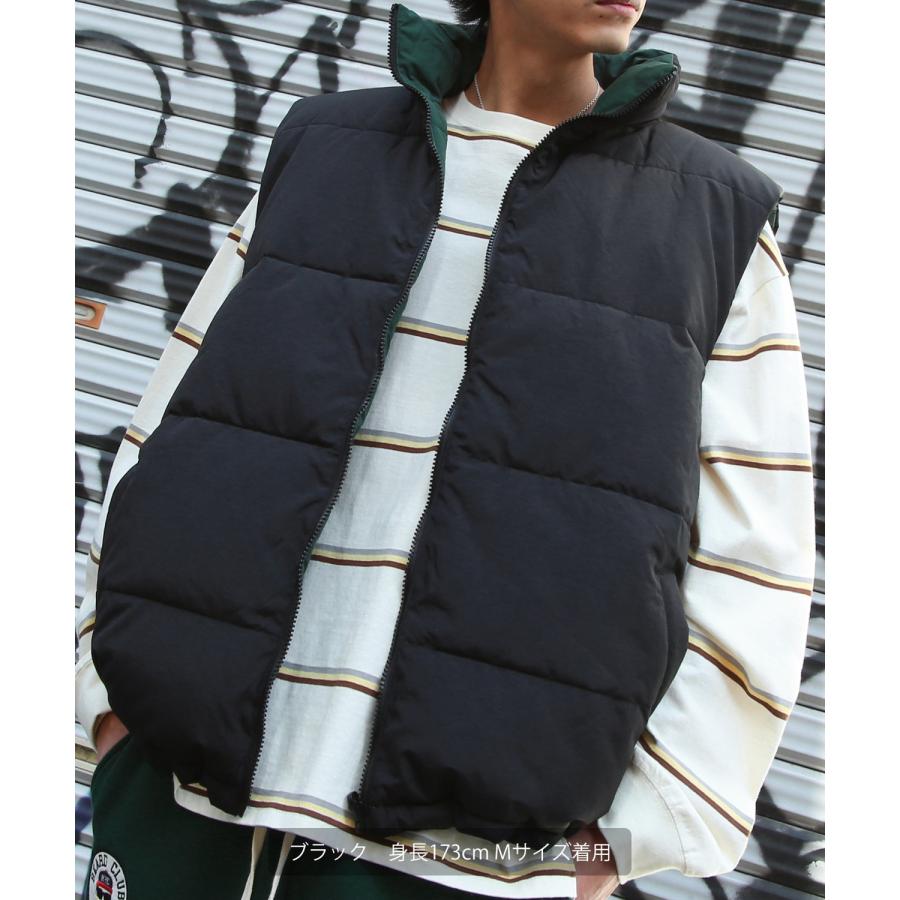 improves（インプローブス） 中綿ベスト メンズ リバーシブル フェイク