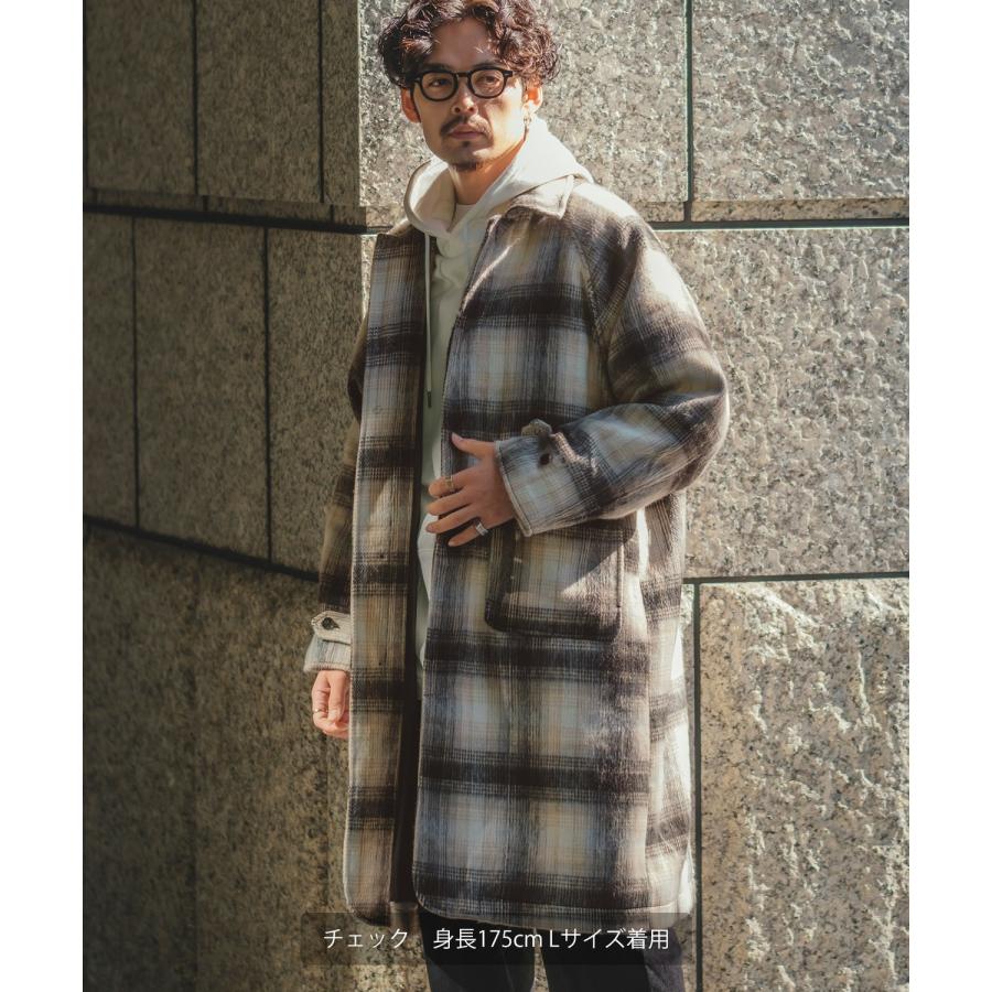 improves（インプローブス） ステンカラーコート メンズ シャギー