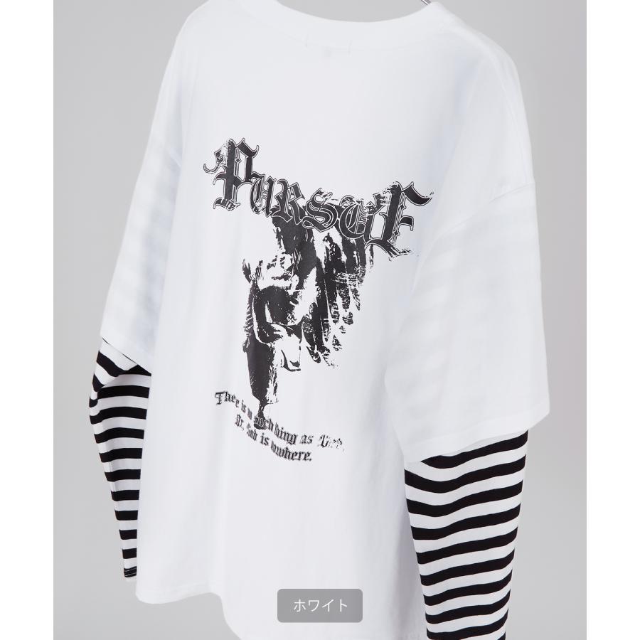 improves ロンT メンズ フェイク レイヤード 重ね着 長袖Tシャツ improves ロンT メンズ フェイク レイヤード 重ね着 長袖Tシャツ