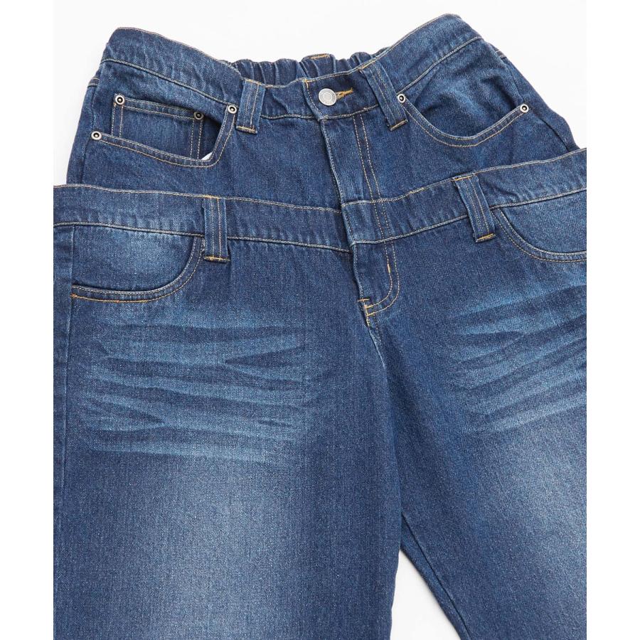 デニムパンツ メンズ ダブルウエスト バギーパンツ ワイド ジーンズ イージーパンツ 大きめ アメカジ カジュアル スケーター ストリート | improves | 19