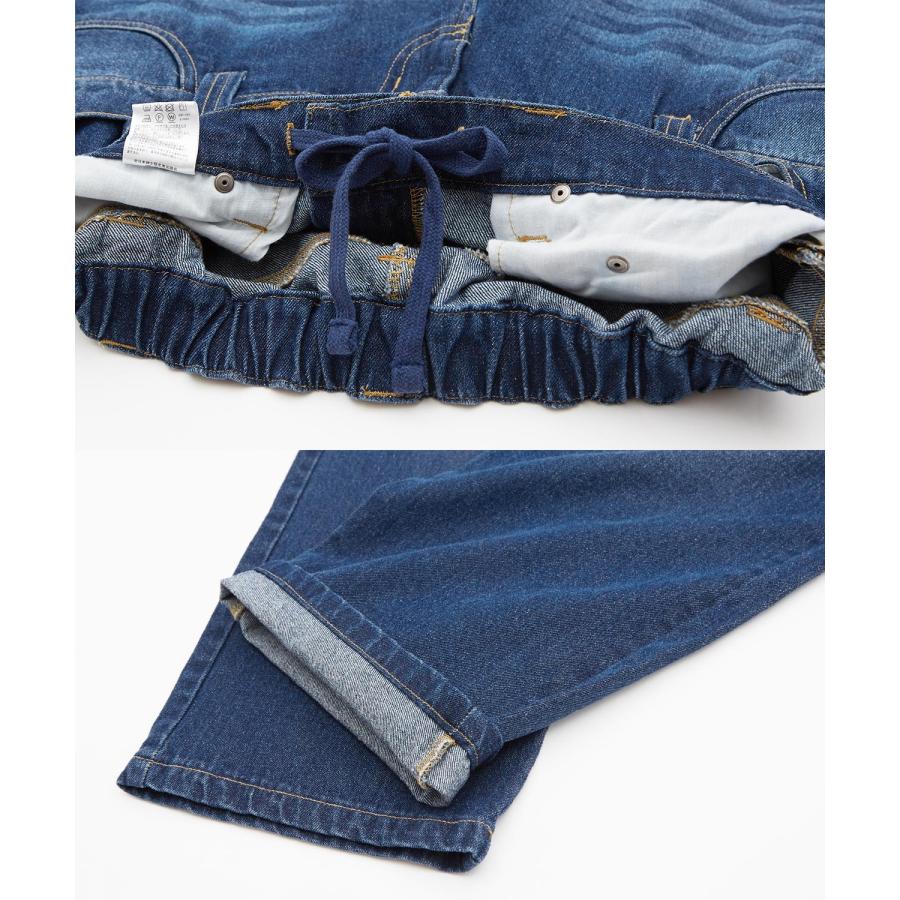 デニムパンツ メンズ ダブルウエスト バギーパンツ ワイド ジーンズ イージーパンツ 大きめ アメカジ カジュアル スケーター ストリート | improves | 21